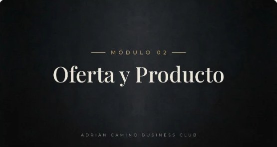 Módulo 02: Oferta y Producto